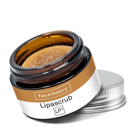 facetheory Lipascrub LP2 - Lip Scrub made with Sugar, Avocado, and Coconut, Smooth and Hydrate Dry Lips, Lip Scrub Exfoliator, Vegan & Cruelty-Free, Made in UK | Scented | 15ml
