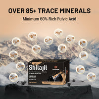 Lumarejebo Shilajit Tablets 30,000 mg, 100% Pure High Strength Himalayan Shilajit Tablets, Rich in 60% Fulvic Acid and 85+ Trace Minerals, Energy and Immune Support, 60 Count (Pack of 1)