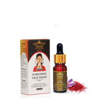 TATSAT - WELLNESS THROUGH AYURVEDA Certified Ayurvedic Kumkumadi Exquisite Face Serum with Authentic kumkumadi oil with 30% Saffron & 23 VARNYAKARA herbs for spotless,wrinkle free glowing skin-10ml