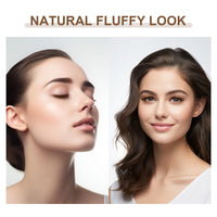 NAGARAKU Dark Brown 4D Lashes，W Shape Eyelash Extensions 0.07mm C Curl 8-15mm Mix Volume Lashes Hand Woven Long Stem Matte Black Premade Fans 4 Tips False Eyelash