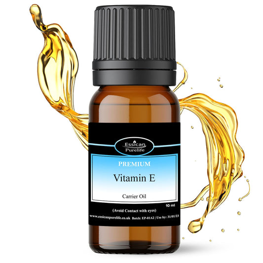Vitamin E Oil - Vitamin E Oil for Hair, 100% Pure Natural Vitamin E Oil for Face, Vitamin E Oil For Skin, Vitamin E for Scars, Scalp, Pure Vitamin E Oil for Nails, Vit E Pure Oil, Carrier Oils - 10ml