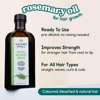 Nature Spell Rosemary Oil for Hair Growth with Root Comb Applicator, 150ml