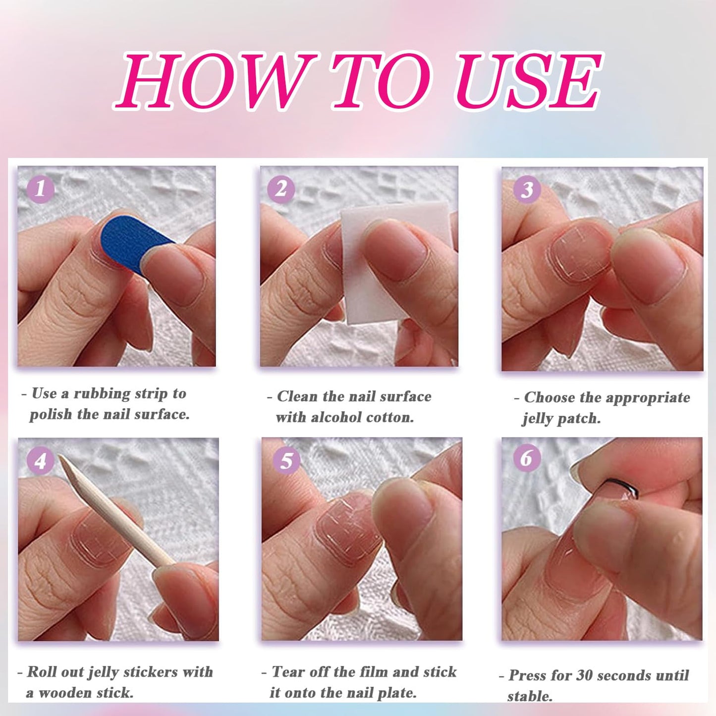 Wormeer 24 Pieces French Tip False Nails - Short Press On Nails Full Cover Nude White Square and Round Shape- Perfect French Nail Art for Women