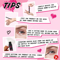 PRO Lash Bond and Seal Cluster Lash Glue & Seal Waterproof Bond and Seal Cluster Lash Glue for DIY Eyelash Extensions Waterproof Strong Hold for 48 Hours（5ml+5ml, Black Bond & Clear Seal)