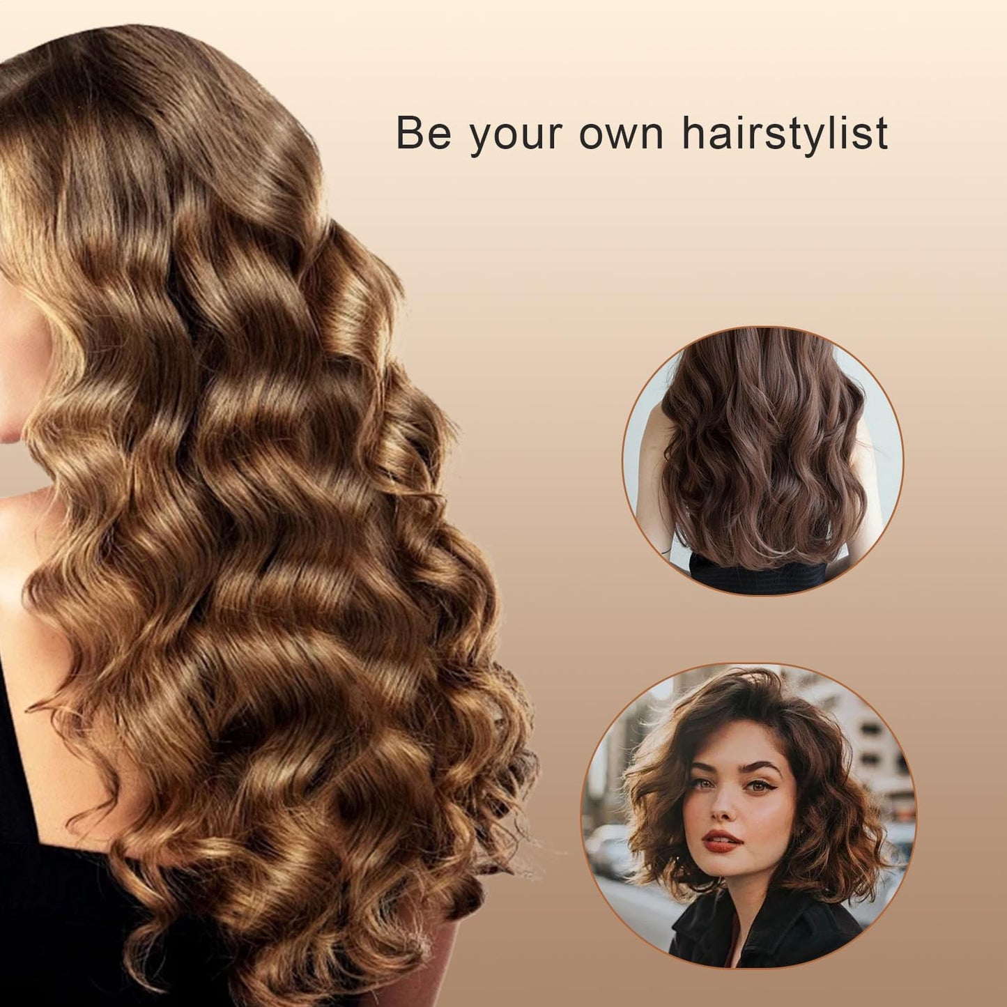 Aifrymne Premium Small Size Hair Rollers Set 20mm Self Grip Curlers for Short and Fine Hair, Includes 10 Rollers and 10 Clips, Ideal for DIY Styling and Salon Use No Heat Needed