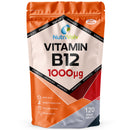 NutriVolv Vitamin B12 1000mcg - Pure Methylcobalamin - High Strength Vegan Supplement - Supports Immunity, Reduces Tiredness, Improves Energy - 120 Vegan Tablets - 4 Month Supply