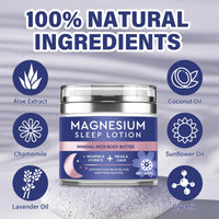 LAORICI Magnesium Cream, High Strength Magnesium Butter, Magnesium Soothing Sleep Cream for Relief Restless Legs-Soothes Muscles-Relaxant for Cramps & Pain