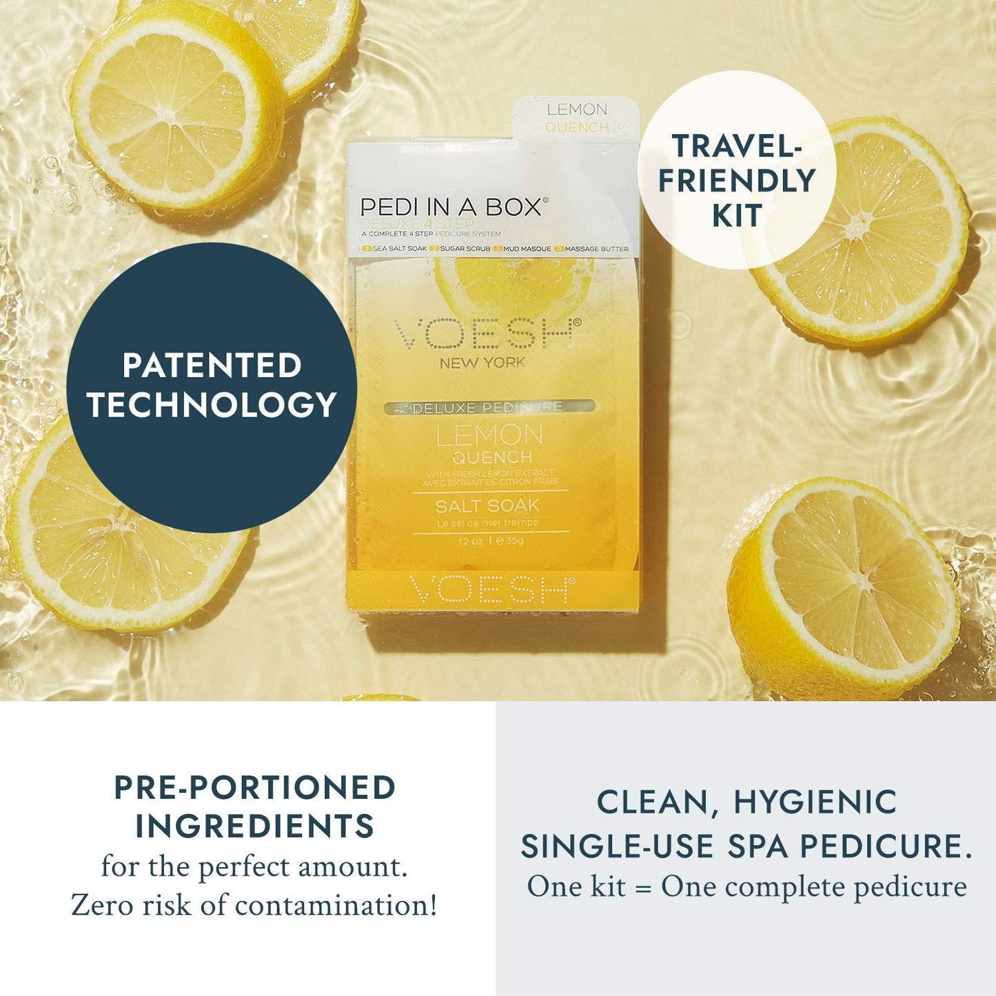 VOESH Foot care Voesh - Pedi in Box Deluxe Lemon