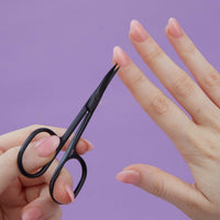 MYLEE Mylee Curved Edge Nail Scissors – Professional, Sleek, Matte Black