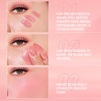 KTouler 3 Pcs Blush Stick Blush Makeup,Lightweight, Cream Blush Long Lasting Moisturizing,Liquid Blush Beauty Wand for Women(#101,#103,#107)