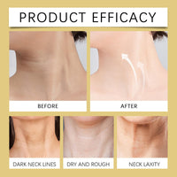 Angozo Ah-8 Firming Neck Cream,Neck Firming Cream,Tighten and Lift Neck Cream with Hexapeptide,Double Roller Massage, Reduce Wrinkles Fine Lines and Double Chin, Firm,Moisturizing(120g)-2Pcs