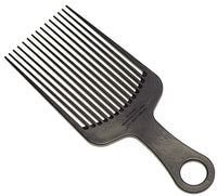 Chicago Comb Model 11 Carbon Fiber, XL Hair Pick, Anti-Static, 7.5 Inches (19 cm), Made in USA, Graphite black