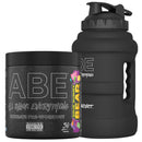 Applied Nutrition Bundle ABE Pre Workout 375g + JUG 2.5 LT Matt Black | All Black Everything Pre Workout Powder, Energy & Physical Performance with Creatine, Beta Alanine (Sour Gummy Bear)