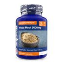 Zipvit Maca Root Capsules 5000mg, 180 Vegan Capsules, 6 Months Supply, Black & Yellow Maca Root Powder Extract