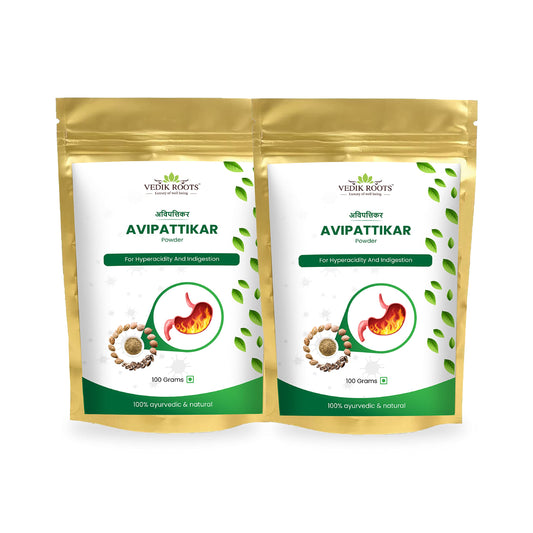 Vedikroots Avipattikar Powder/Churn - for Relief from Indigestion and Hyperacidity | 100% Natural Formulation | Mix of Essential Nutrients (200g)