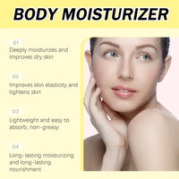 Lomeya Whipped Multi-Oil Body Butter - Skin Tightening, Shea Butter Lotion, Moisturiser, Smooth & Plump, Vanilla Scent - For Women, Glow Getter