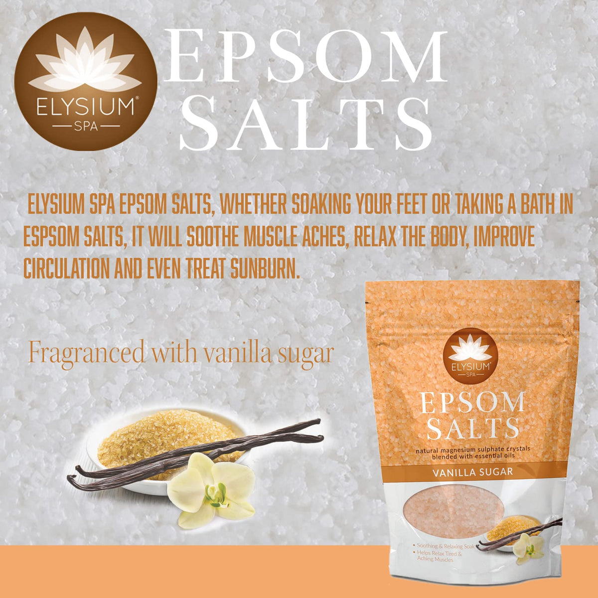 ELYSIUM SPA Elysium Spa Natural Vanilla Epsom Bath Salts