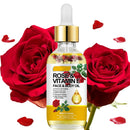 Tianyue Rose Vitamin E Oil,60ml Rose Vitamin E Face & Body Oil, Rose Vitamin E Oil for Skin Anti-Aging Hydrating,Used for anti-Wrinkle, Stretch Marks, Facial Massage and 100% Natural Vitamin E Oil