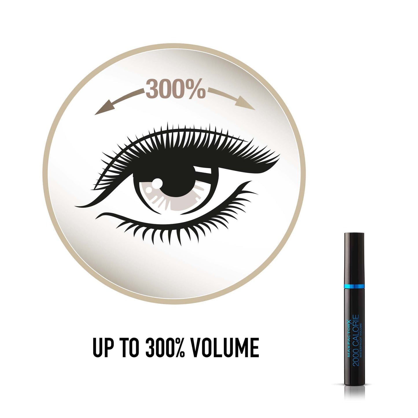 Max Factor 2000 Calorie Waterproof Mascara, Black