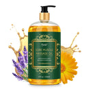 Pjordo Massage Oil for Muscle Pain, 236ml Natural Body Massage Oil for Massage Therapy, with Lavender Oil, Arnica & Chamomile Extract, Soothes Muscle and Joint for Professional & Home Use
