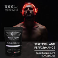 Bolman Health Turkesterone Capsules | 1000mg Ajuga Turkestanica Extract (20% Standardised) | Supports Strength, Muscle Function & Recovery | 60 Vegan Capsules | Non-GMO | Turkesterone Supplement
