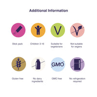 Pro-Ven Probiotics Fit for School Children's Friendly Bacteria Powder 12.5 Billion CFU for Children Aged 1-16 with Vitamin C - 14 Sticks - UK Made