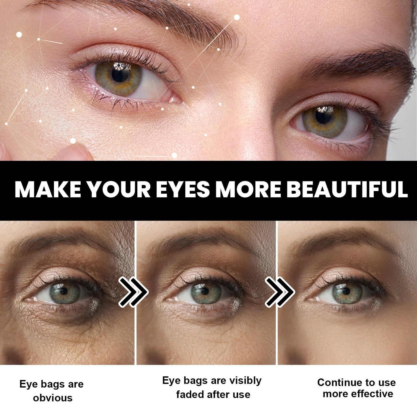 Fankayi Caffeine Eye Cream for Dark Circles and Puffy Eyes,Hyaluronic Acid Under Eye Cream for Dark Circles and Puffiness Anti Aging,E-ye Cr-eam for Lines and Wrinkles and Da-rk Cir-cles