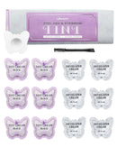 Libeauty Black Eyelash Tint Kit, 2 in 1 Brow & Eye Lash Tint Kit, Individual Package Developer & Black Lash Dye with Tools for Beginners and Salon