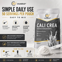 CALIGOLD Health Creatine Monohydrate Powder 250G, Per Serv (5g) - Creatine Monohydrate, 50 Servings