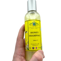 Honey Shampoo 200ml by Elegance Natural Skin Care very gentle Made In Small Batches By Family Business In The British Countryside