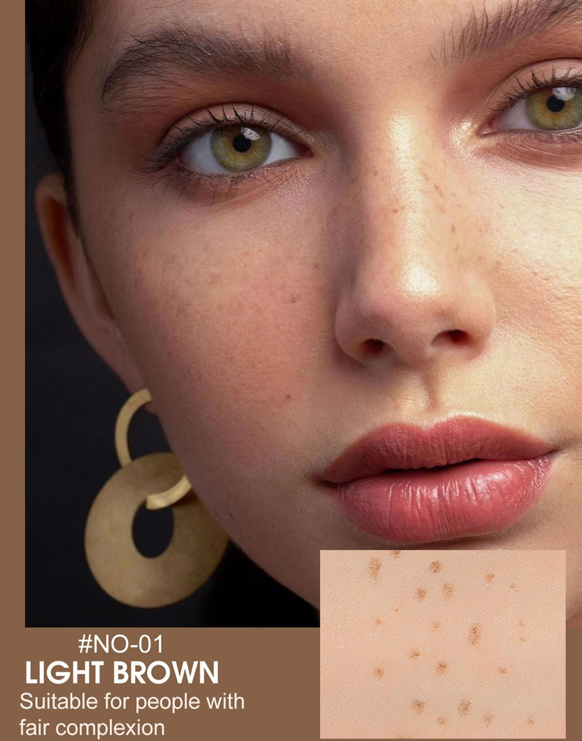 Generic Freckle Pen Set Of 4 Water-Resistant & Long-Lasting Cosmetic Shades Kit For Realistic Sun-Kissed Look - Natural Multi-Use Vegan Beauty Tools For Face Makeup Enhancement & Skin Art