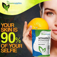 naturesupplies Vitamin C Powder 200g Ascorbic Acid UK Non GMO - Pharmaceutical Grade, Highly Concentrated No Chemicals in Our Supplements - Suitable for Vegans - Naturesupplies