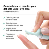 Cureskin Under Eye Gel for Dark Circles for Women and Men | Bio-Peptide Under Eye Gel to Reduce Dark Circles, Puffiness & Wrinkles | Under Eye Cream for Men and Women | Dark Circles Removal