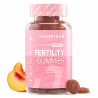 novomins Fertility Supplements for Women - 400ug Folic Acid, Inositol, Vitamin D, C, E, CoQ10-25 Prenatal Vitamins - Vegan & Gluten Free Conception Vitamins for Women - 60 Fertility Gummies - Novomins