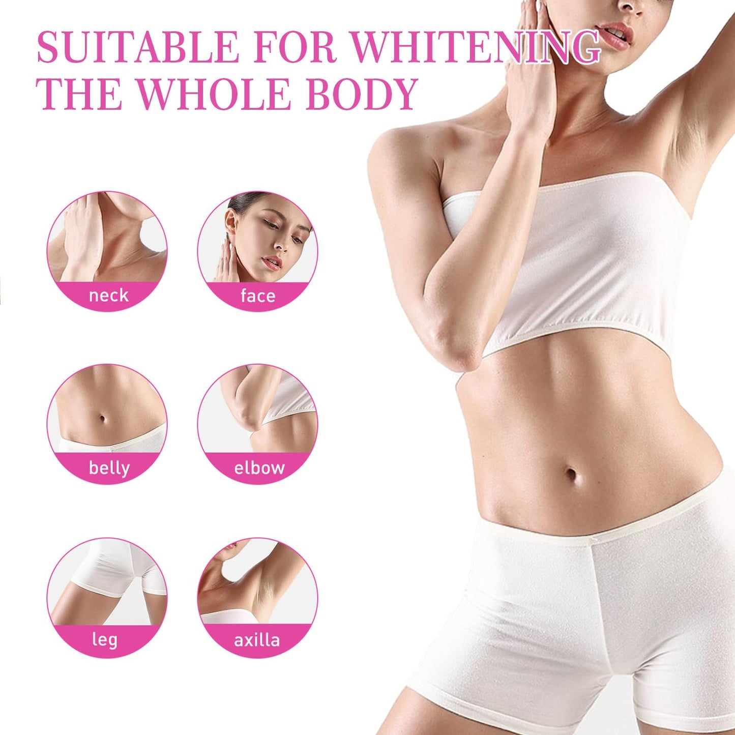 GNAUMORE Skin Whitening Cream,Skin Lightening Cream,Body Moisturiser for Whitening,Whitening Cream,Lightening Cream for Dark Skin,Whitening Anti-Freckle Moisturizing Cream,Lightening Cream for Dark Skin,2PC