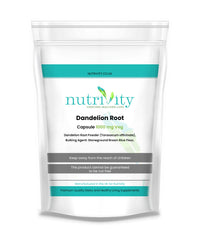 Dandelion Root 1000mg Veg Capsules Power Minerals, Vitamin Rich by Nutrivity (30)