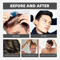 ShunJian 50ml Hair Concealer Cream,Hair Concealer,Ha/ir Dye Stick,Root Cover Up Stick,Root Con/cealer,Enhance Hairline,Natural Volumized Look,Suitable for Women and Men,Long-Lasting and Styling(Dark brown)