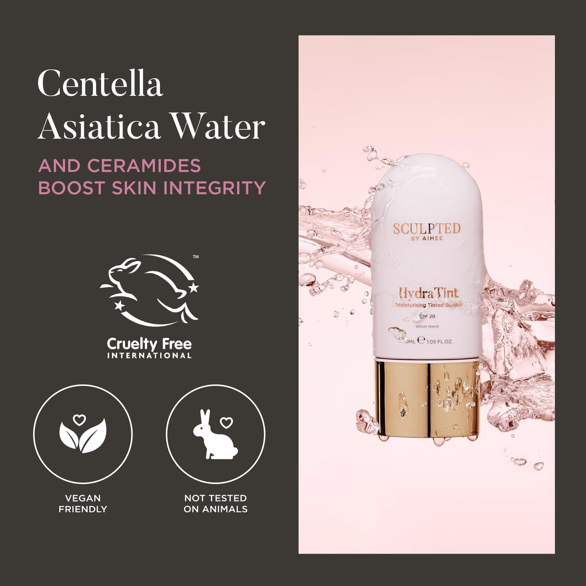 SCULPTED by Aimee HydraTint Moisturising Tinted Serum from Sculpted by Aimee - 2-in-1 Makeup and Skin-Perfecting Skincare Formula with SPF 20