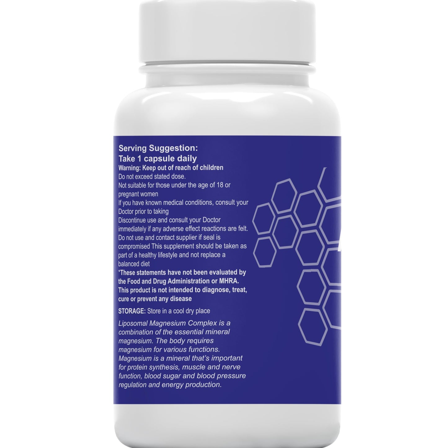 MetaSuperfoods Magnesium 8 in 1 Complex 2000mg | 4 Month Supply | Full Spectrum Elemental Mg Supplement | 120 High Strength Vegan Capsules | 8 in 1 Bioavailable Magnesium | 1 A Day | Gluten Free, UK Company