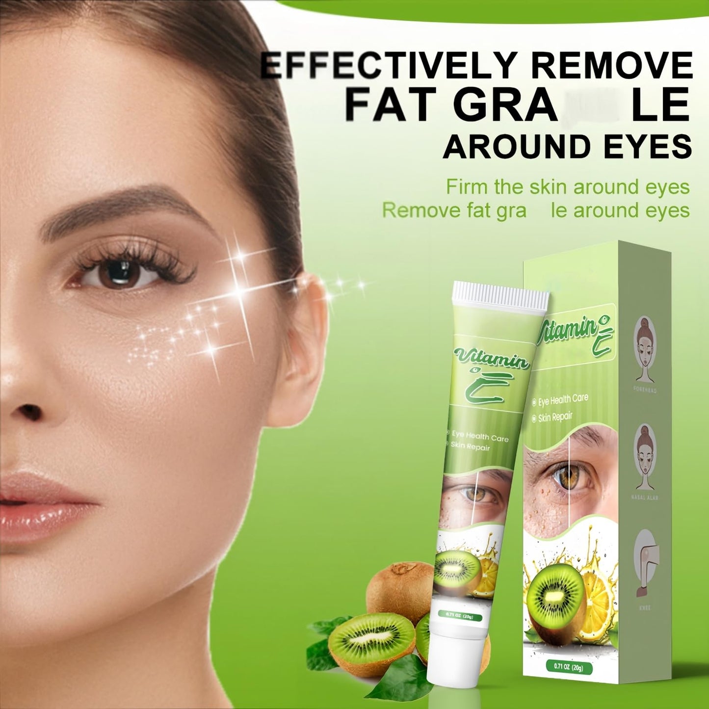 ShunJian Milia Remover, Milia Removal Cream & Brightening Eye Cream, Relieves Fat Par/ticles & Bumps, Milia Treatment for Eye & Face, Wrinkles Remover & Dark Circles Treatment, Firming & Moisturizing