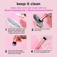 REAL TECHNIQUES Real Techniques Travel Fantasy Mini Brush Kit, Makeup Brushes For Eyeshadow, Highlight, Contour, Powder, and Concealer, Travel-Sized Brushes and Cosmetic Bag, Synthetic Bristles, 11 Piece Set