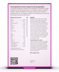 4 HER Hair Supplements for Women - 60 Vegan Tablets - Hair and Nails Vitamins for Women - Biotin, Rosemary, Selenium, Zinc, Copper and Millet Extract - for Hair and Nail Maintenance
