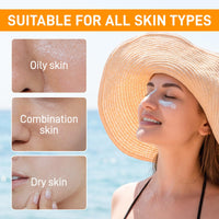 YFKEJI Face Sunscreen SPF 50+ Sun Cream High Protection Against UVA & UVB Suncream With Hyaluronic Acid, Centella Sunscreen for All Skin Types