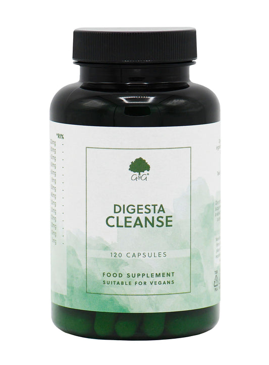 Digesta Cleanse Supplement | Oregano, White Willow Bark, Garlic, Clove, Quercetin, Ginger | 120 Vegan Capsules | G&G Vitamins