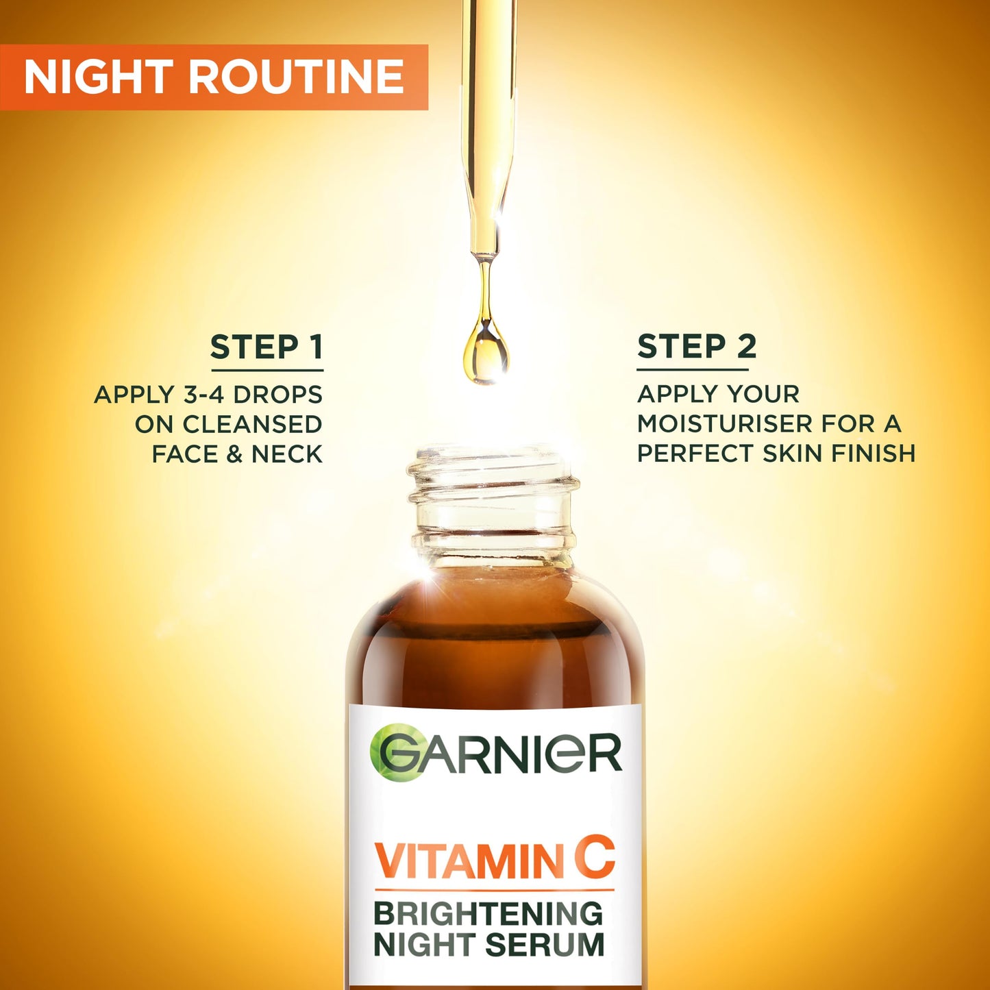 Garnier Vitamin C* Day & Night Face Serum Gift Set, 2x 30ml Serums