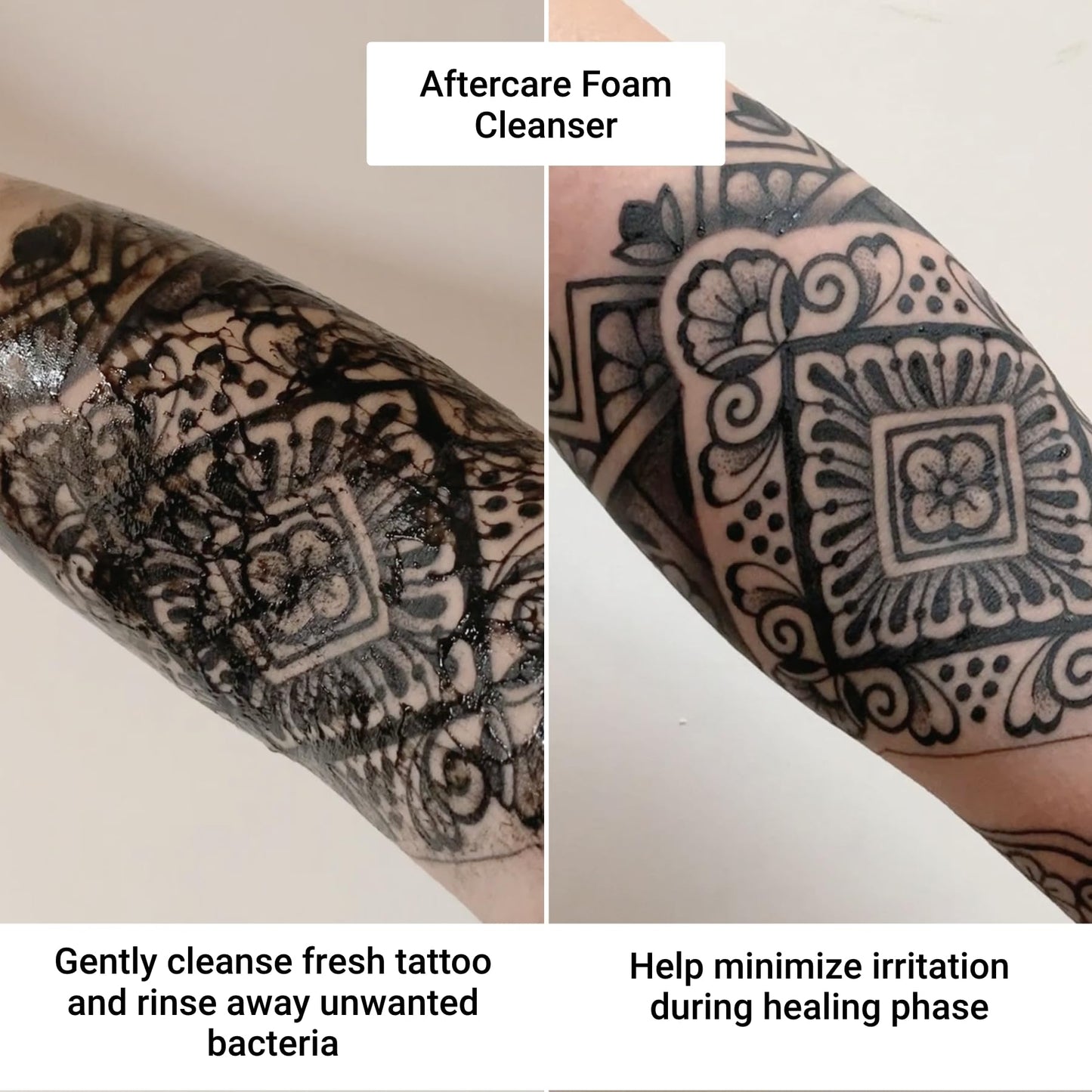 Stories & Ink Tattoo Care Stories & Ink Tattoo Aftercare Duo - 2-Step Routine for Fresh Tattoos, Contains: Cream & Foam Cleanser