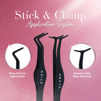 Lola's Lashes Pre-glued Lashes | Bold Definition 3 Row Starter Kit | Pre-Glued Lashes | Easy Application | Application Tools Included | 5-10 Days Wear & Waterproof | 10-14mm