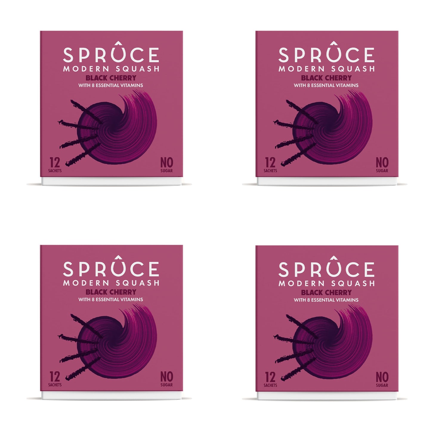 Spruce Natural Water Flavouring With Vitamins – Black Cherry – 48 Drinks – No Sugar – Made With Real Fruits – Healthy Modern Squash Cordial – Perfect For Hydration