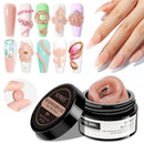 SUPWEE Solid Builder Gel Nail 14g Nude Non-sticky 3D Sculpture Gel for Carving Patterns Decoration Nail Strengthen Soak Off Nail Art Salon Hom