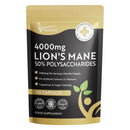 Multivita Lion's Mane Mushroom Extract 4000mg - 120 High Strength Vegan Capsules, 2 Months Supply - Brain and Focus Supplement for Better Cognitive Health - (Not Powder or Tablets) UK Made GMO Free